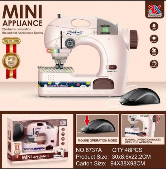 Toy Sewing Machine for Kids – Mini Educational DIY Craft Playset
