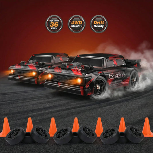 Ejector Rocket 1:16 Scale RC Drift Car – 36KMH High-Speed 4WD Remote Control Racing Car (RTR)