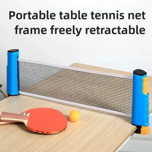 Portable Table Tennis Set with Adjustable Retractable Net