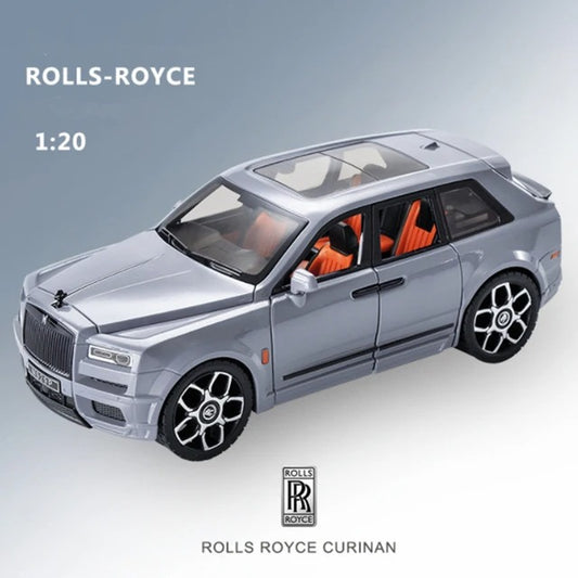 1/20 Rolls Royce SUV Cullinan Alloy Luxy Car Model Diecast Metal Toy Vehicles Car Model Sound and Light Children Gift