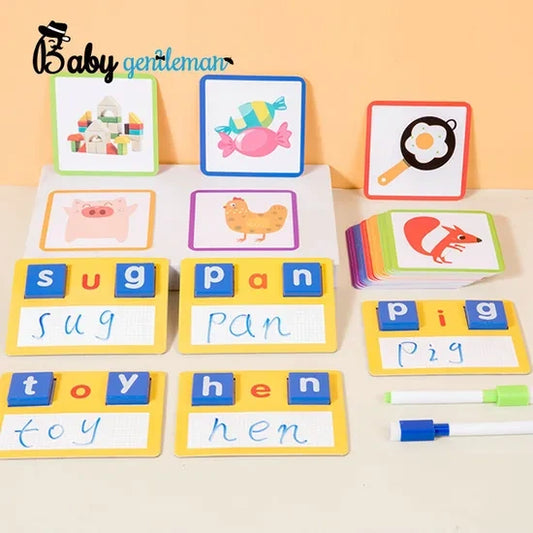 Wooden Alphabet Blocks & Flash Cards