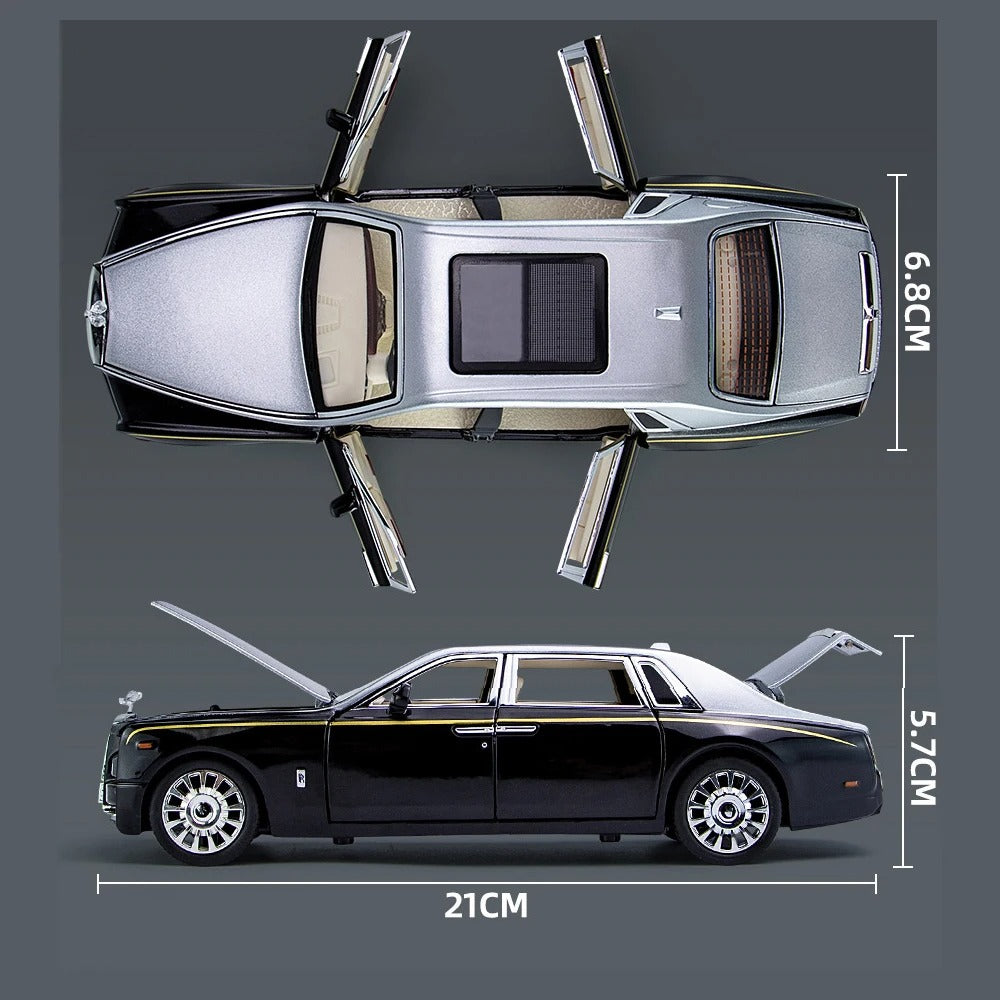1:24 Rolls-Royce Phantom Diecast Car – Luxury Alloy Miniature Model for Display & Play