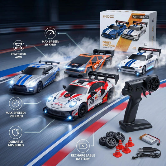 1.24 Scale High-Speed 4WD RC Drift Car 20KMH