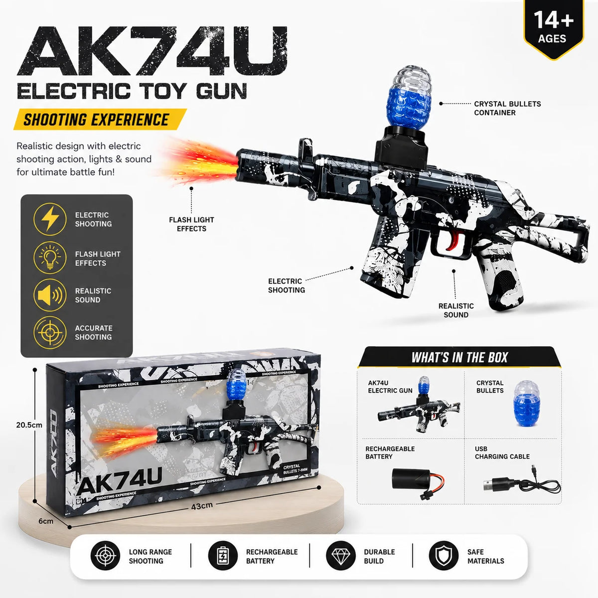 AK74U Electric Gun