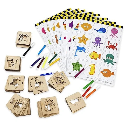 Kids DIY Wooden Craft & Drawing Kit