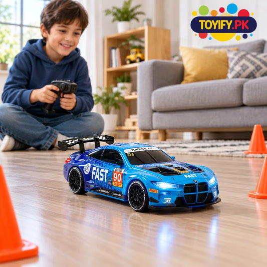 BMW M4 GT3 Mini RC Drift Racing Car with Rechargeable Batteries & Accessories