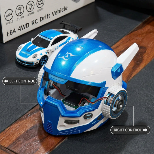 RC Racing Car with Helmet Remote Control