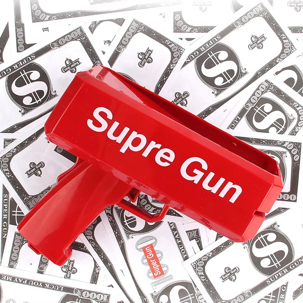 Automatic Money Gun Toy – Party Prop for Spraying Cash