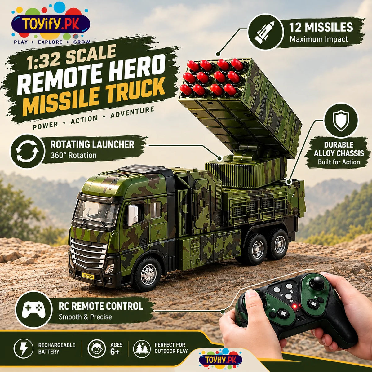 Remote Control Missile Truck