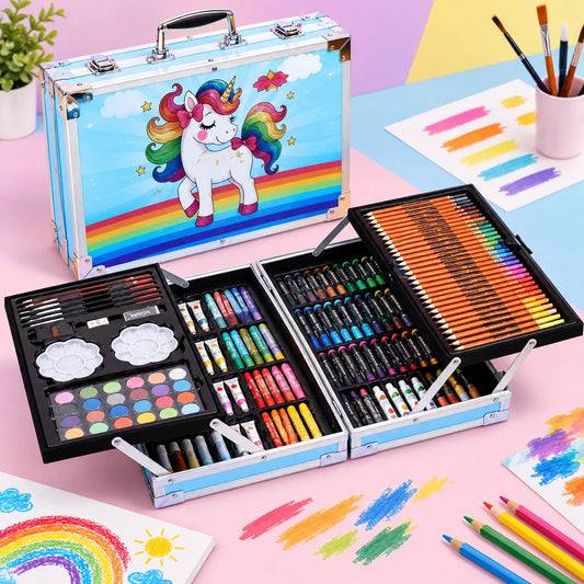 145 Pcs Drawing & Coloring Art Set