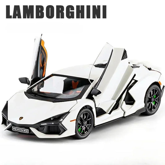 1:24 Lamborghini Revuelto Simulated sound and light metal car model