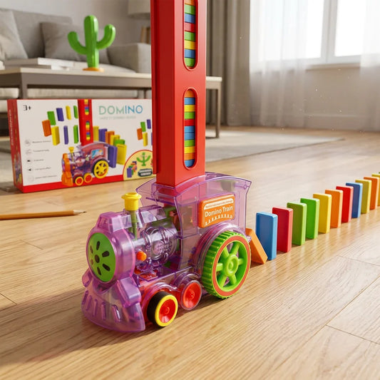 Auto Domino Brick Train Toy Set