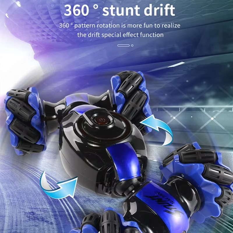 Gesture Sensor RC Stunt Car – Dual Control, Flips, Spins & LED Effects