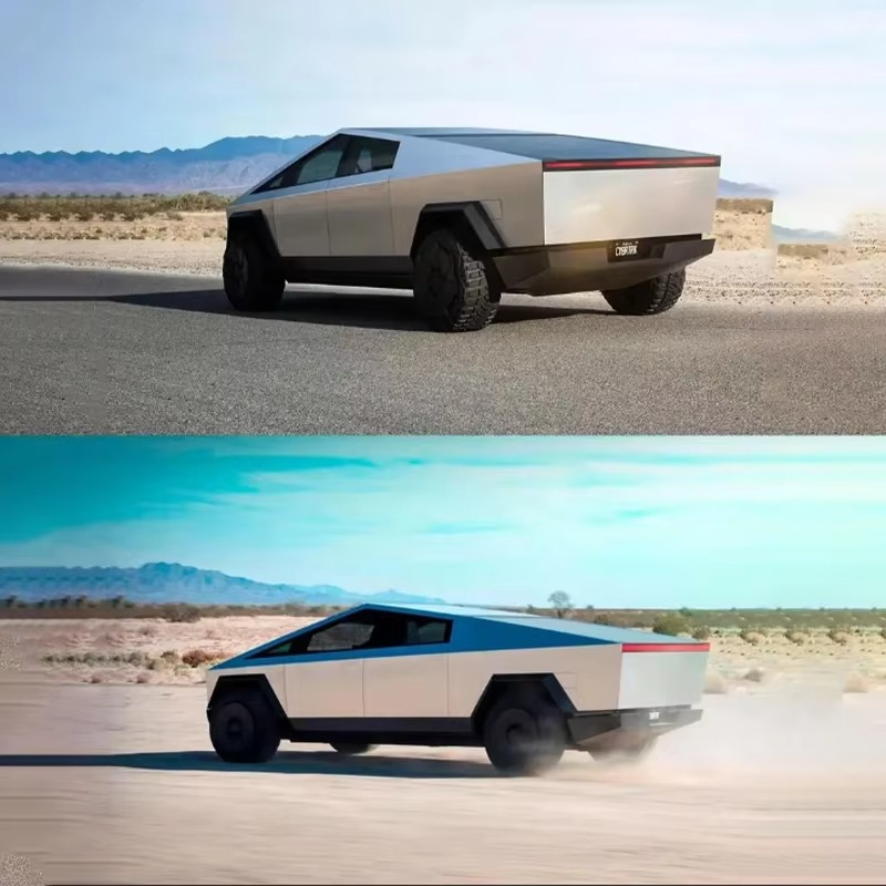 RC Tesla Cybertruck – Realistic Remote Control Vehicle with Suspension & Headlights
