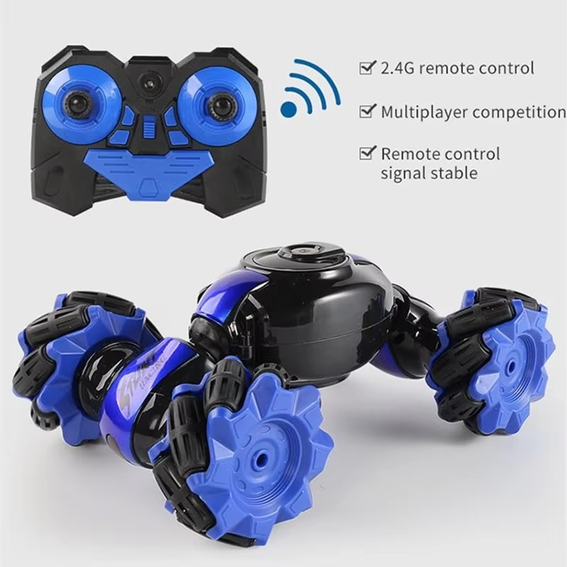 Gesture Sensor RC Stunt Car – Dual Control, Flips, Spins & LED Effects