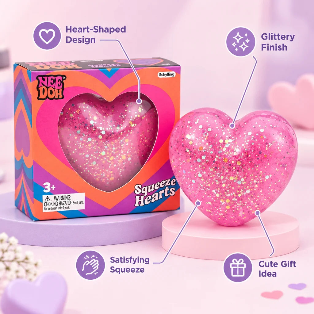 Glitter Heart Shaped Squishy