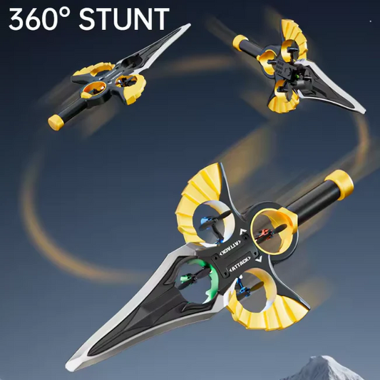 2.4G RC Sword Flying Aircraft Model – Remote Control Stunt Flying Drone with LED Lights