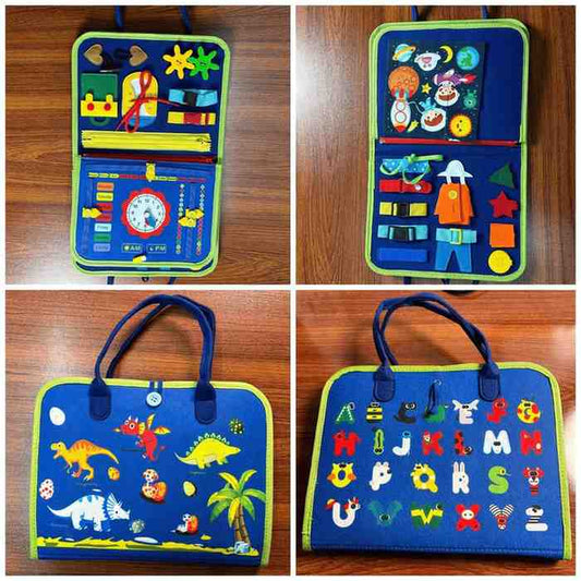 Montessori Busy Book – Interactive Learning Activity Book for Toddlers