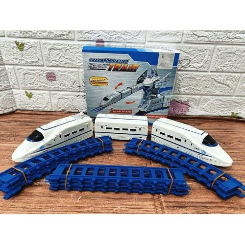 2 In 1 Transformers Electric Track Train Set With Light And Sound