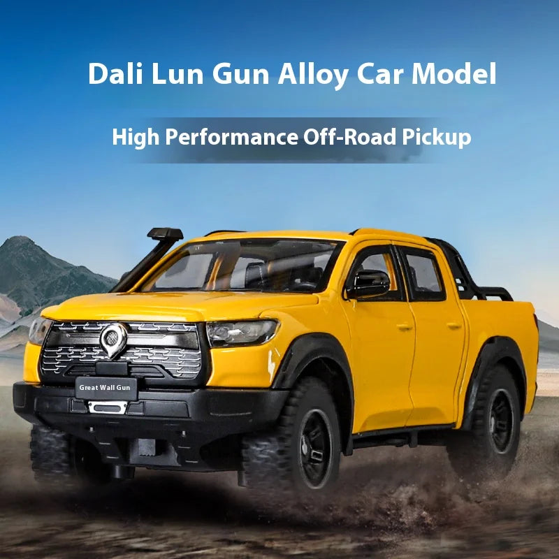 Diecast 1:24 Scale GWM Poer Alloy Model – Realistic Pickup Truck Collectible Toy