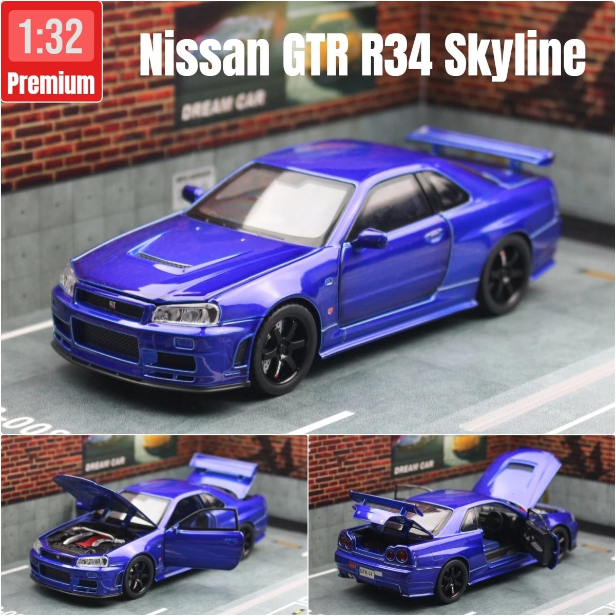 Diecast 1:32 Nissan Skyline GTR R34