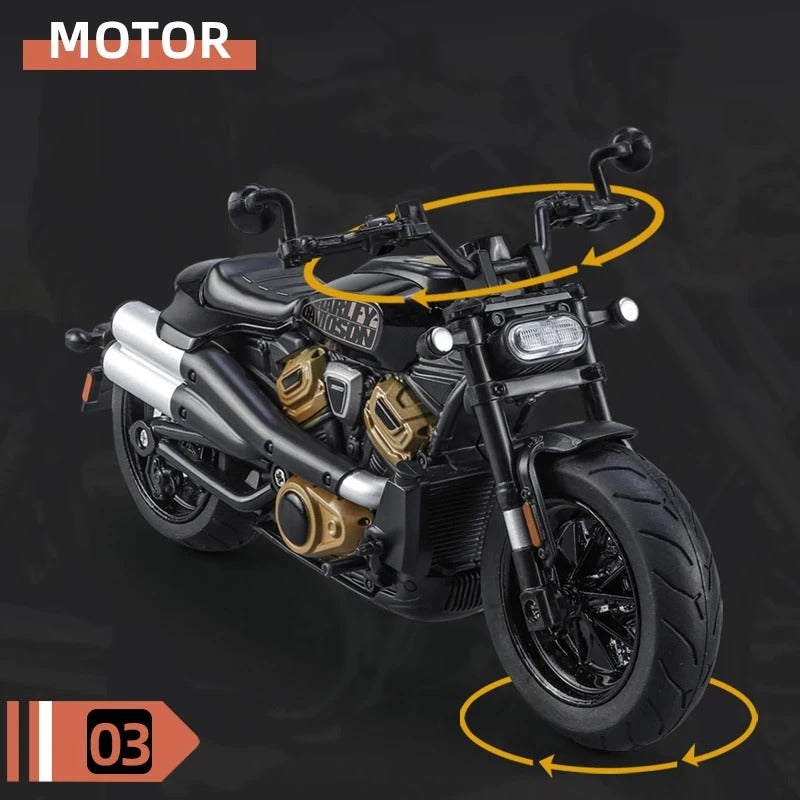 Diecast 1:12 Harley Davidson Bike
