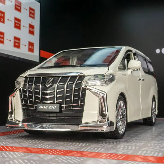 1:24 TOYOTA Alphard Luxury MPV Alloy Metal Diecast Car Model Sound and Light