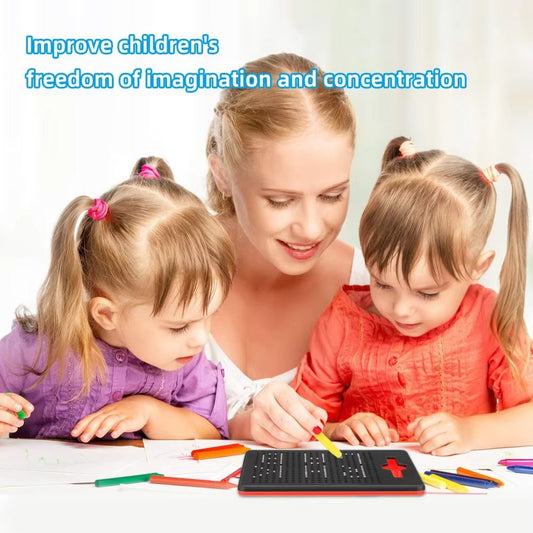 Portable Magnetic Doodle Board for Kids – Educational Sketch Pad with Pen