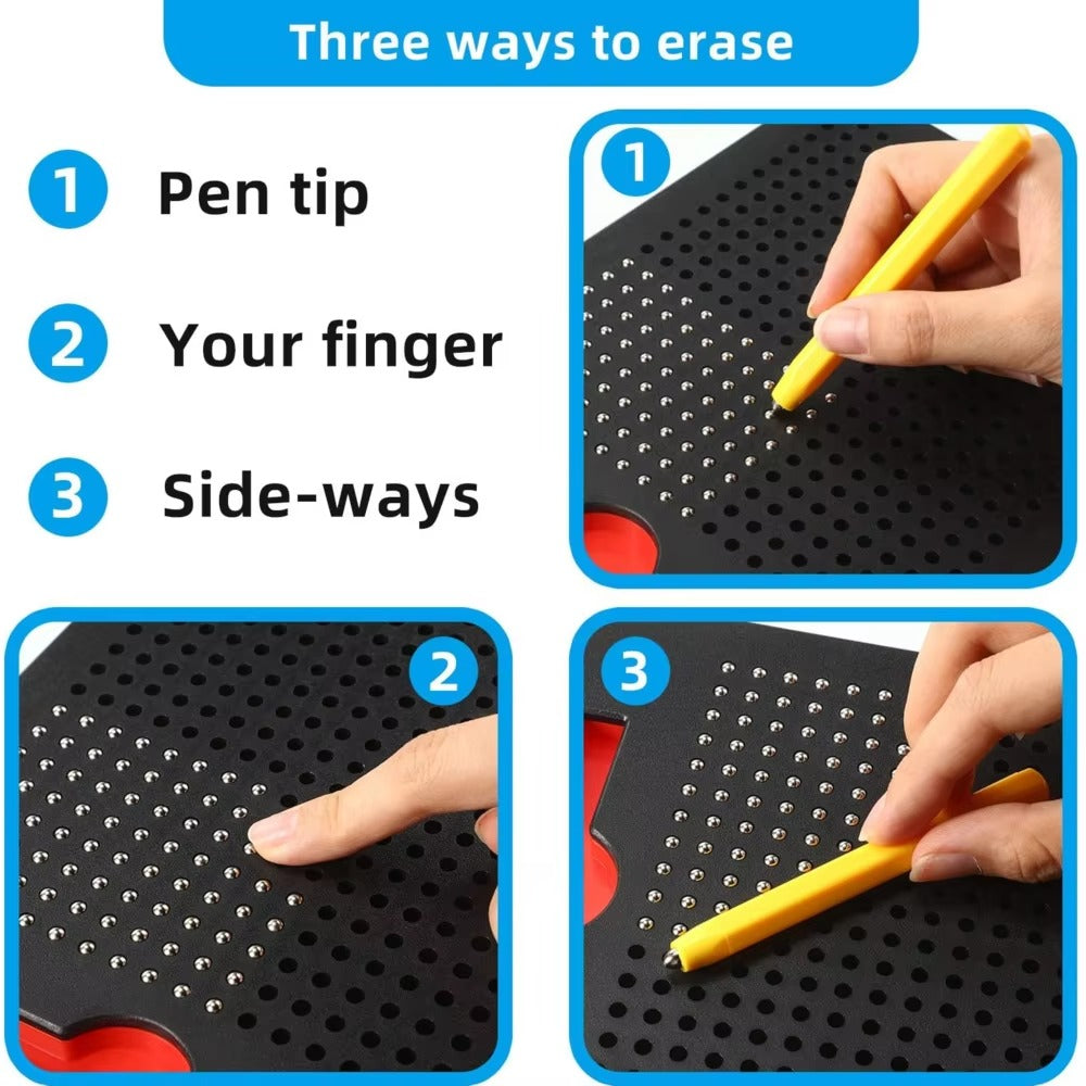 Portable Magnetic Doodle Board for Kids – Educational Sketch Pad with Pen