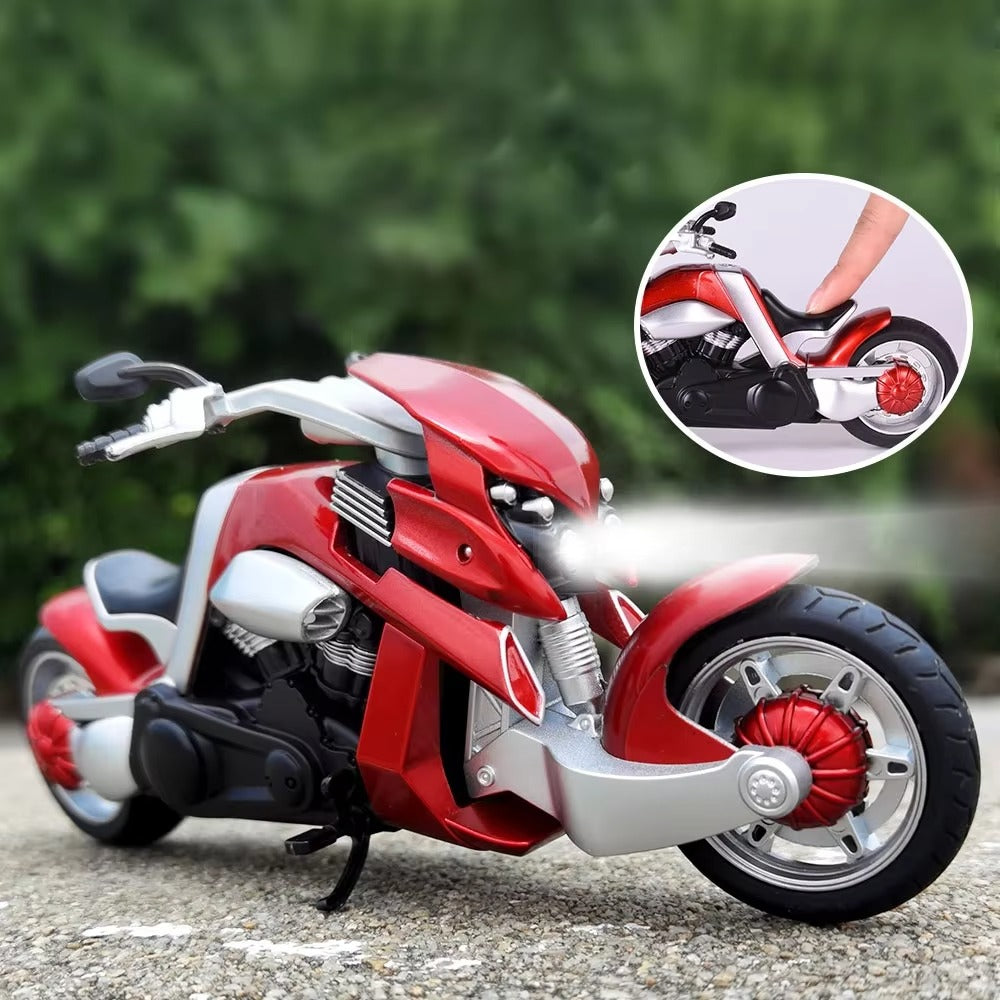 1:12 Scale Yamaha V-REX – Diecast Metal Motorcycle Toy with Display Stand