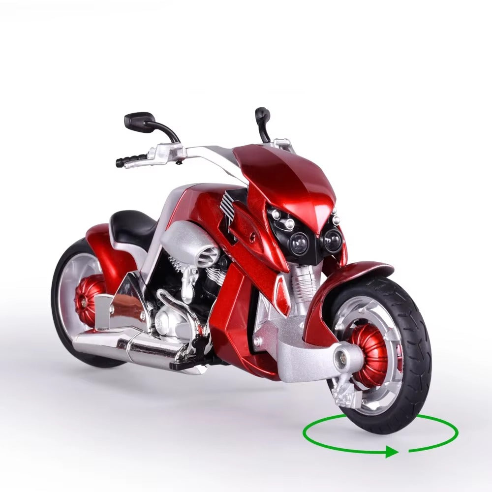 1:12 Scale Yamaha V-REX – Diecast Metal Motorcycle Toy with Display Stand