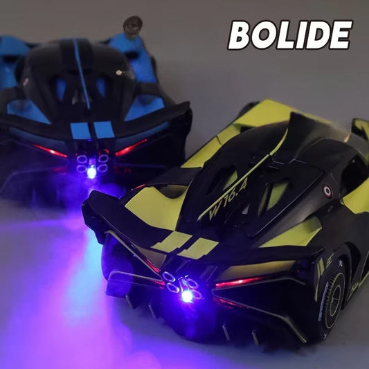 1:24 Diecast Bugatti Bolide Smoke Edition – Luxury Alloy Model Car Toy for Boys & Adults