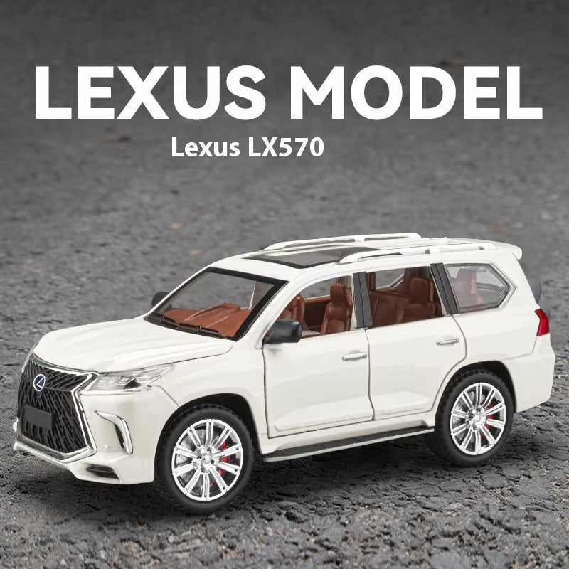 Lexus LX570 1:24 Alloy Diecast Model – Realistic Off-Road SUV Toy Car for Kids & Adults