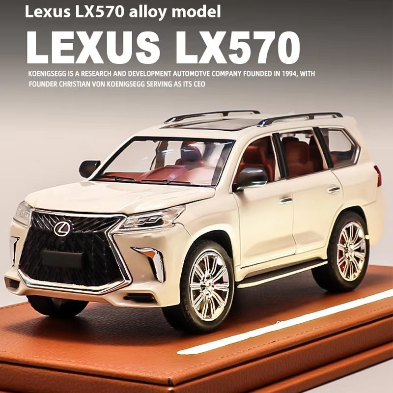 Lexus LX570 1:24 Alloy Diecast Model – Realistic Off-Road SUV Toy Car for Kids & Adults