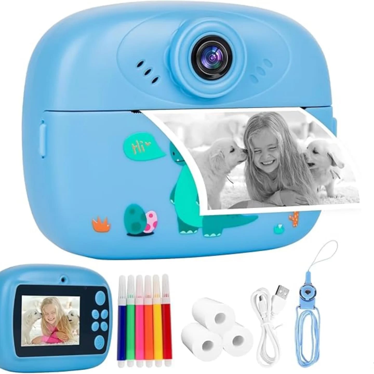Mini Camera Printer – Instant Digital Camera & Printer for Kids
