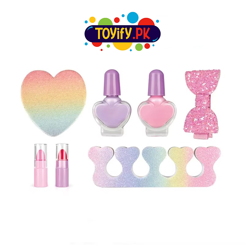 High Fashion Kids Makeup Set – Portable Cosmetic Case for Girls’ Beauty Play