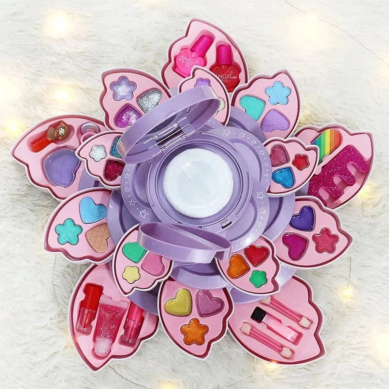 2-in-1 Princess Angel Makeup Toy Set β Kids Beauty Vanity & Dress-Up Kit