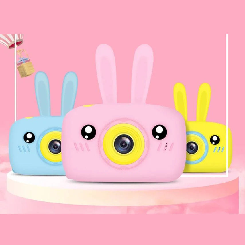 Cute Rabbit-Shaped Digital Camera for Toddlers with 2-Inch LCD Display