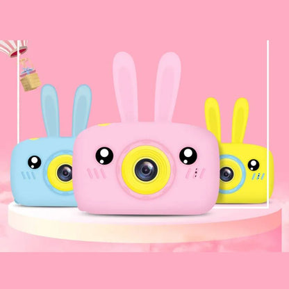 Cute Rabbit-Shaped Digital Camera for Toddlers with 2-Inch LCD Display