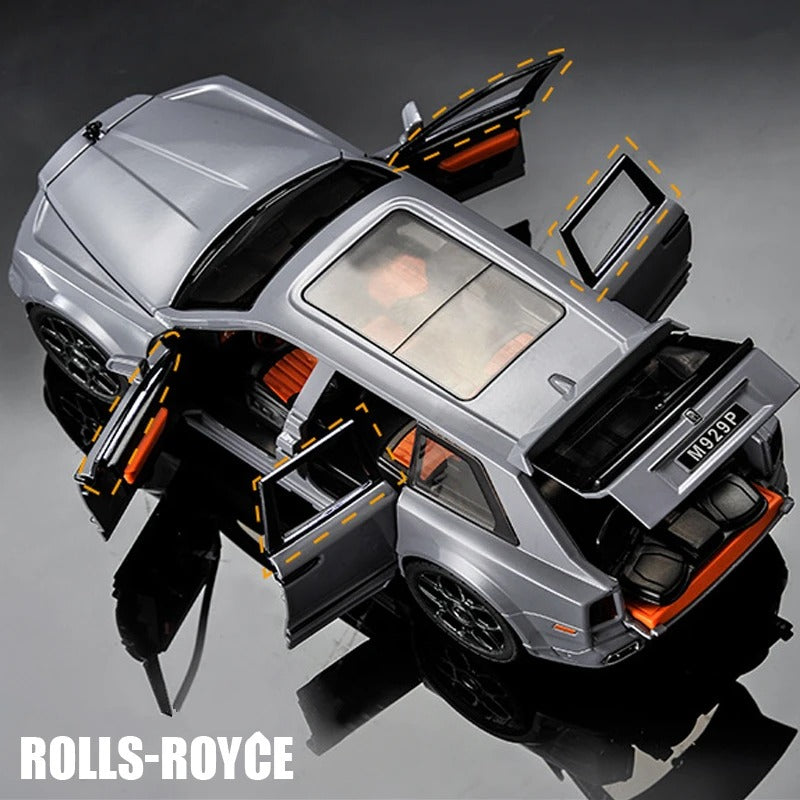 1/20 Rolls Royce SUV Cullinan Alloy Luxy Car Model Diecast Metal Toy Vehicles Car Model Sound and Light Children Gift