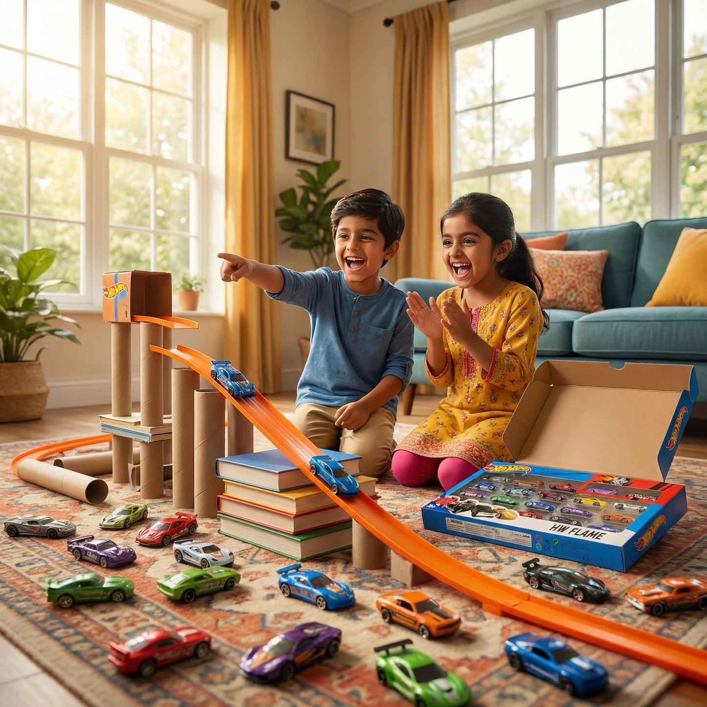 Hot Wheels 20 Cars Bundle – Classic & Sports Mini Car Collection