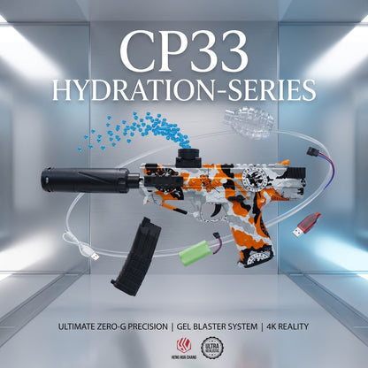 CP33 Orbeez Gel Blaster Pistol Automatic Water Beads Gun with Light Effects & Rechargeable Battery