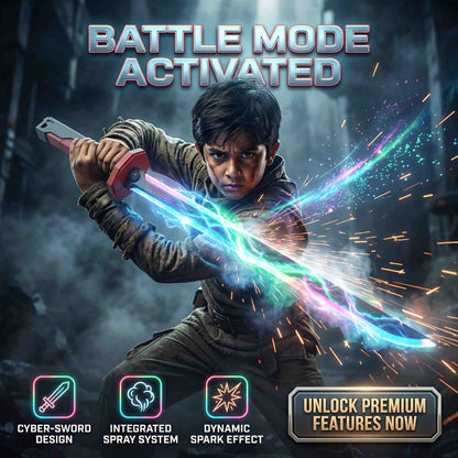 Kids Multi-Color Battle Laser Sword With Smoke