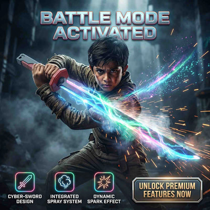 Kids Multi-Color Battle Laser Sword With Smoke