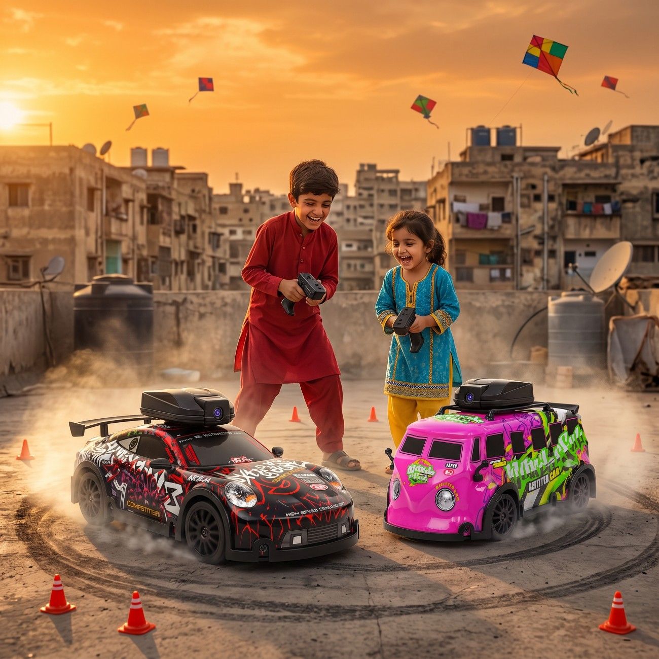 2.4GHz Mini RC Camera Drift Car & Van | 4WD Remote Control Toy