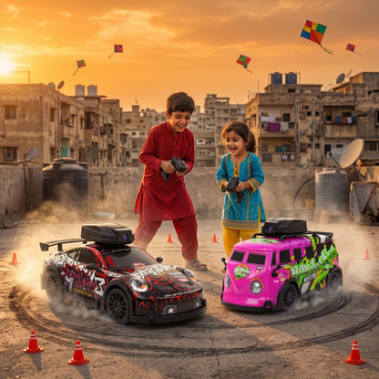 2.4GHz Mini RC Camera Drift Car & Van | 4WD Remote Control Toy