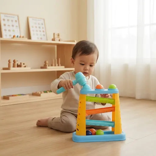 Knock Ball Hammer Toy | Hand-Eye Coordination Activity Toy