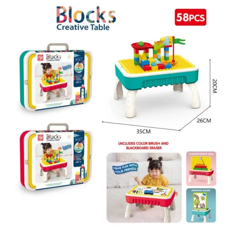 2-in-1 Multi-functional Blocks Creative Table
