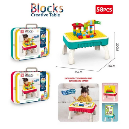 2-in-1 Multi-functional Blocks Creative Table