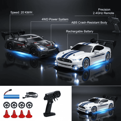 1.24 Scale High-Speed 4WD RC Drift Car 20KMH